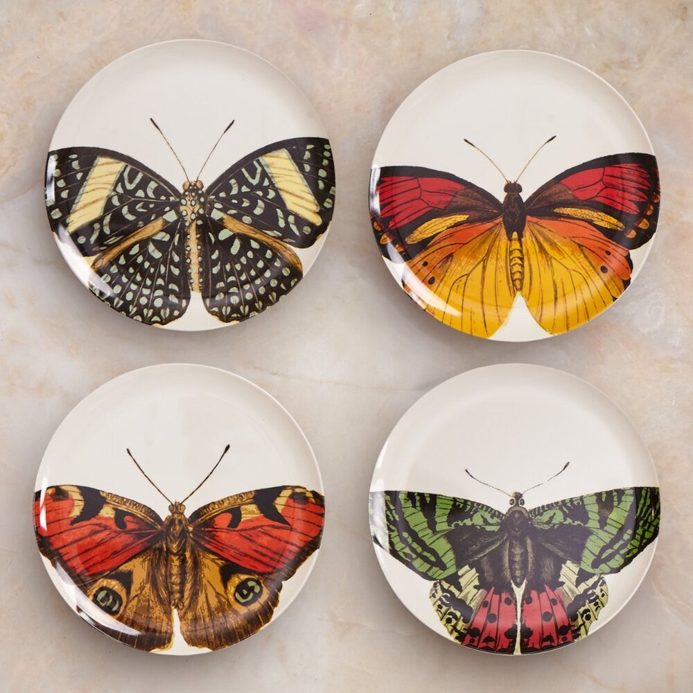 Thomas Paul Metamorphosis Butterfly Side Plates (#1) set of 4